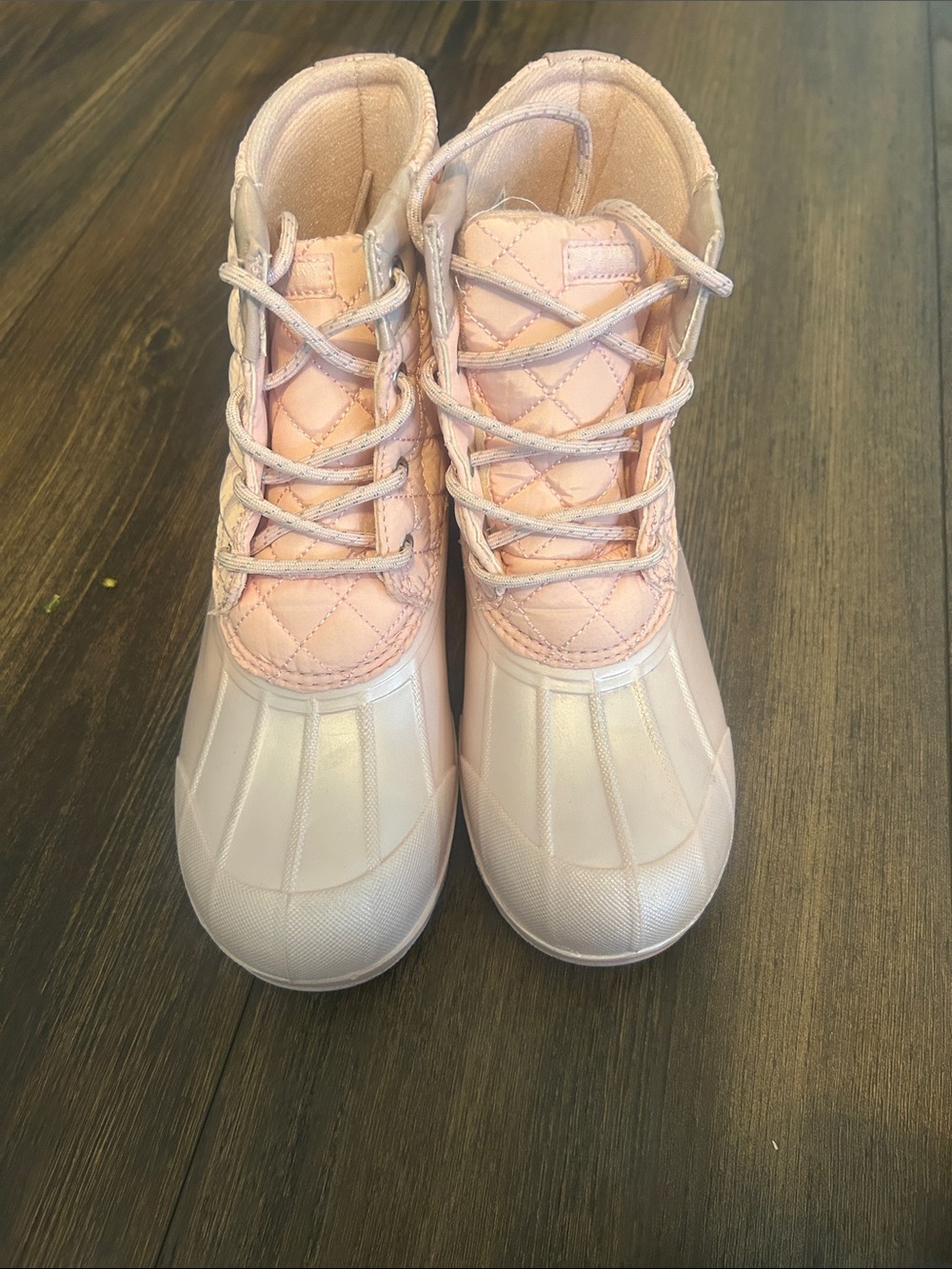 Sperry Women’s Quilted Light Pink Waterproof Winter Boots